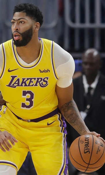 Davis hurt, Nets finish sweep of Lakers in China, 91-77